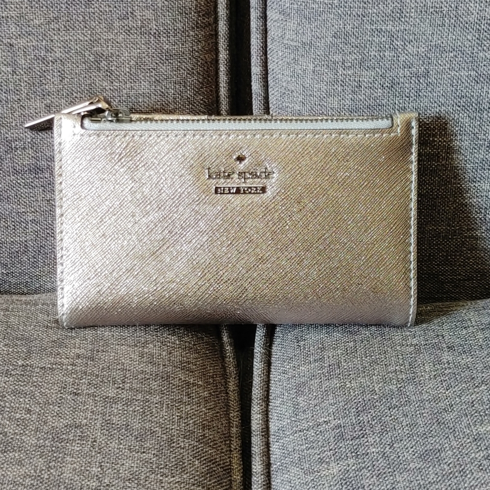 Kate Spade Silver Mikey Wallet